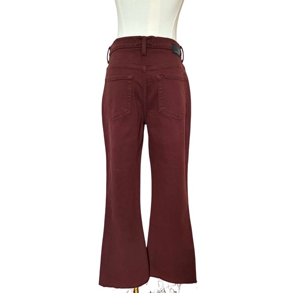 Current/Elliott Dark Red Flare Jeans - Picture 4 of 7